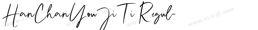 HanChanYouJiTi Regul字体转换